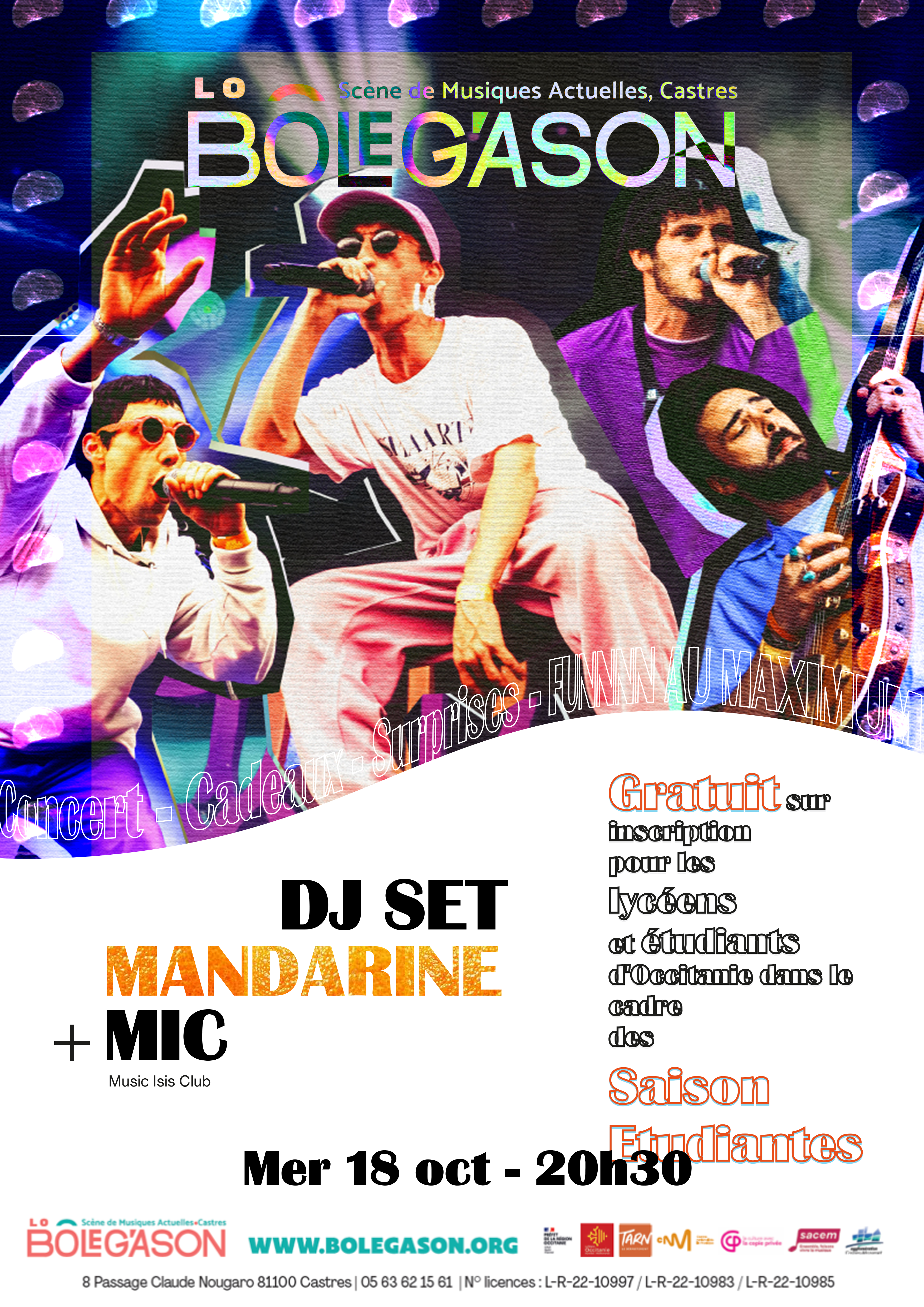 Mandarine Bolegason Affiche Concert Etudiant